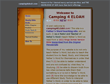 Tablet Screenshot of camping4eloah.com